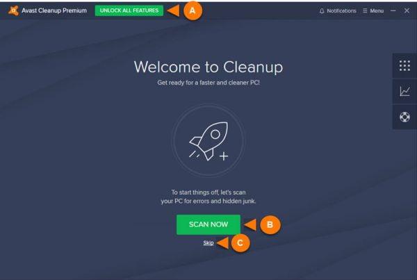 Avast CleanUp Premium interface3 Antivirusni programi